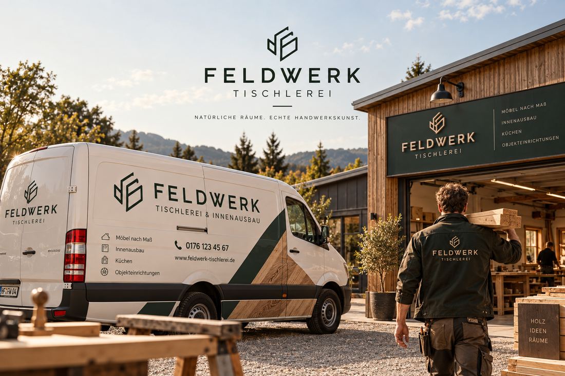 Markendesign Feldwerk Tischlerei