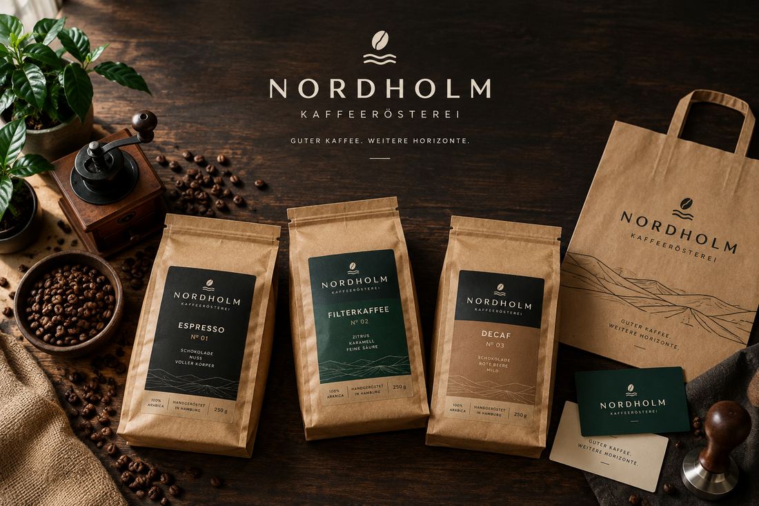 Markendesign Nordholm Kaffeerösterei