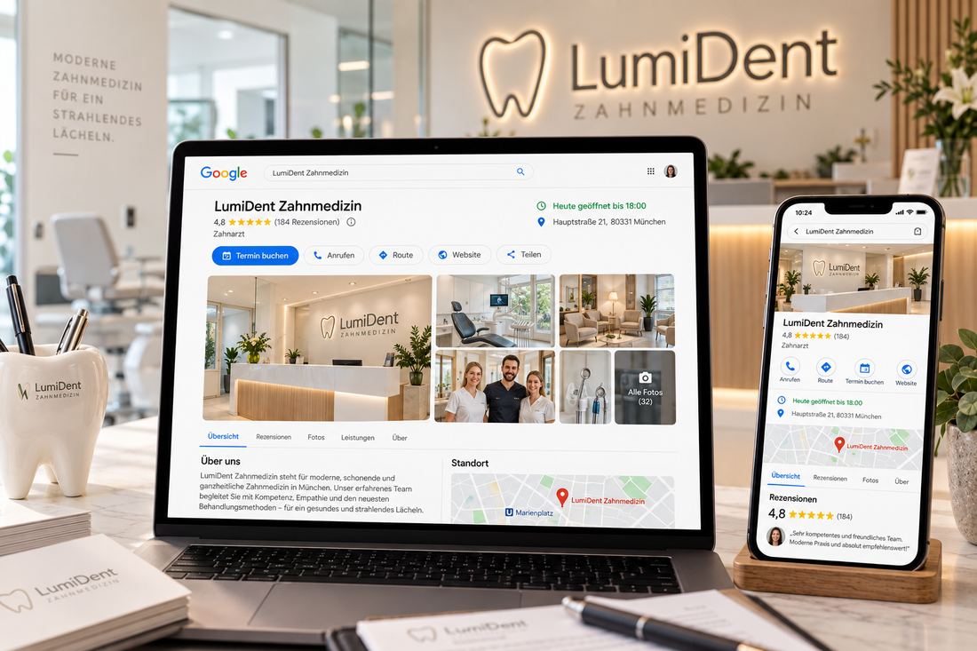 Design LumiDent · Google-Profil