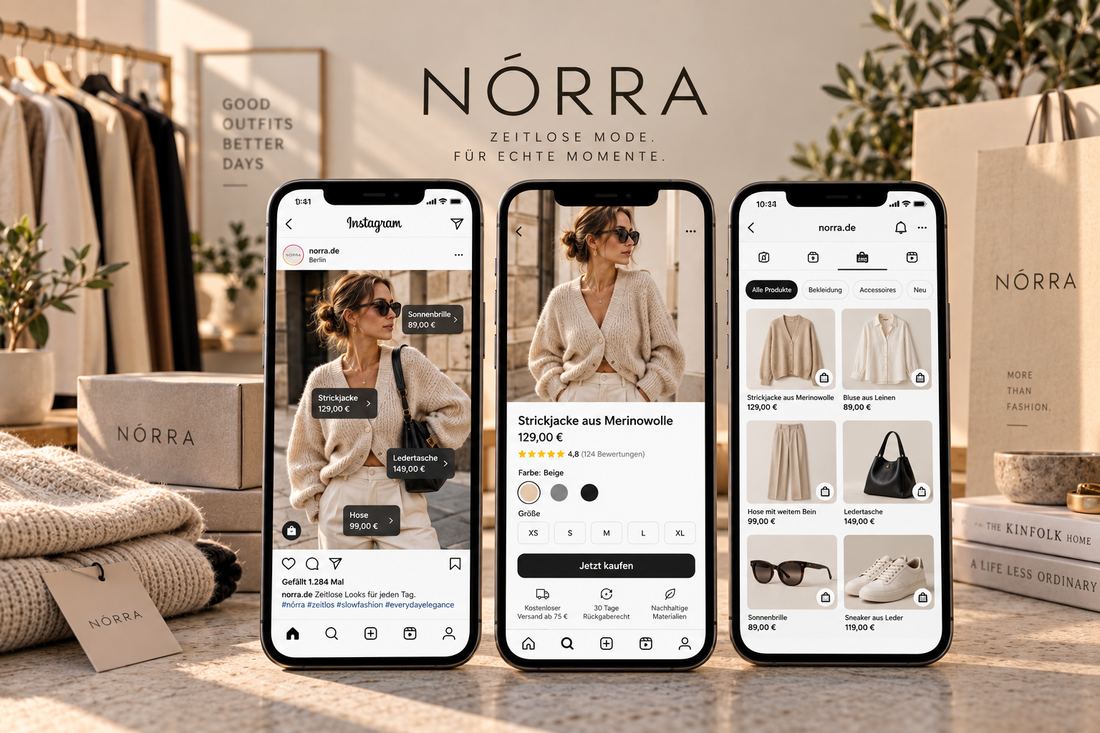 Social Media Nórra · Instagram Shop