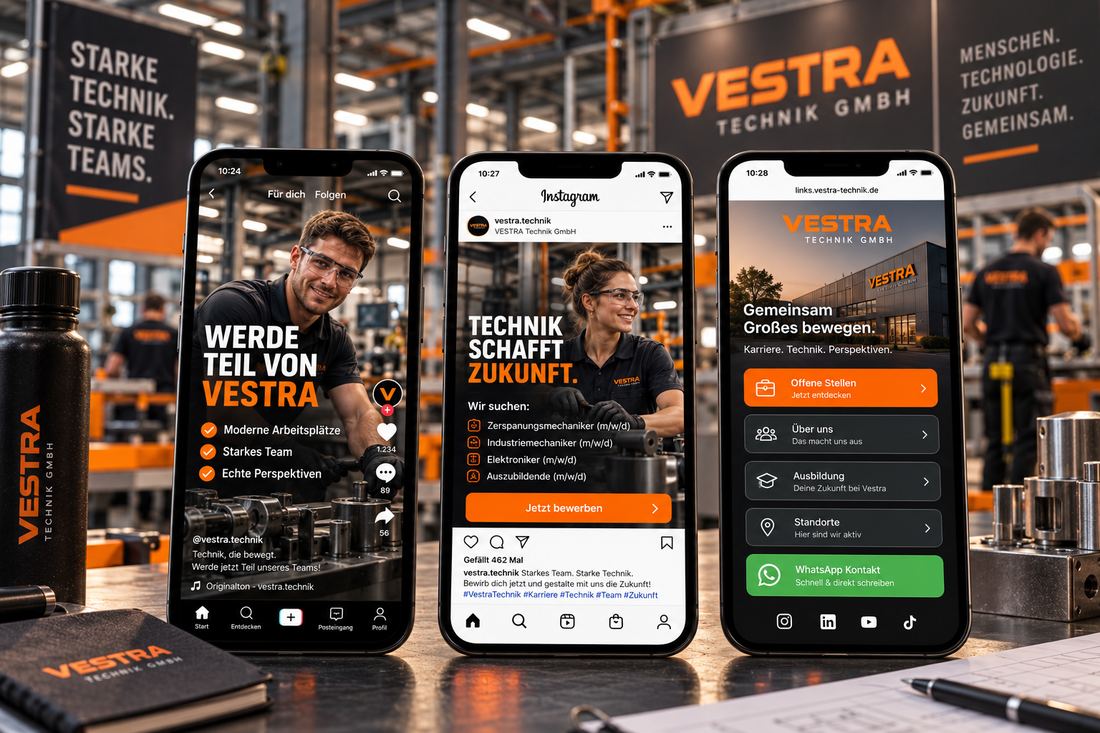 Social Media Vestra Technik · Stellenanzeigen