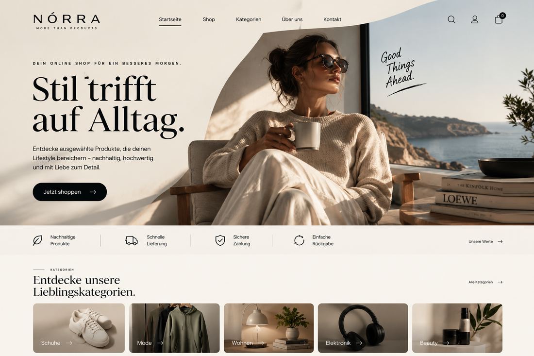 Websitegestaltung Nórra